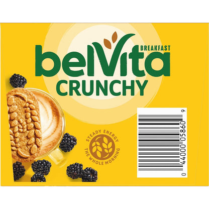 belVita Blueberry Breakfast Biscuits – Mindful Morning Ritual Snack with No Artificial Sweeteners, 8 Packs