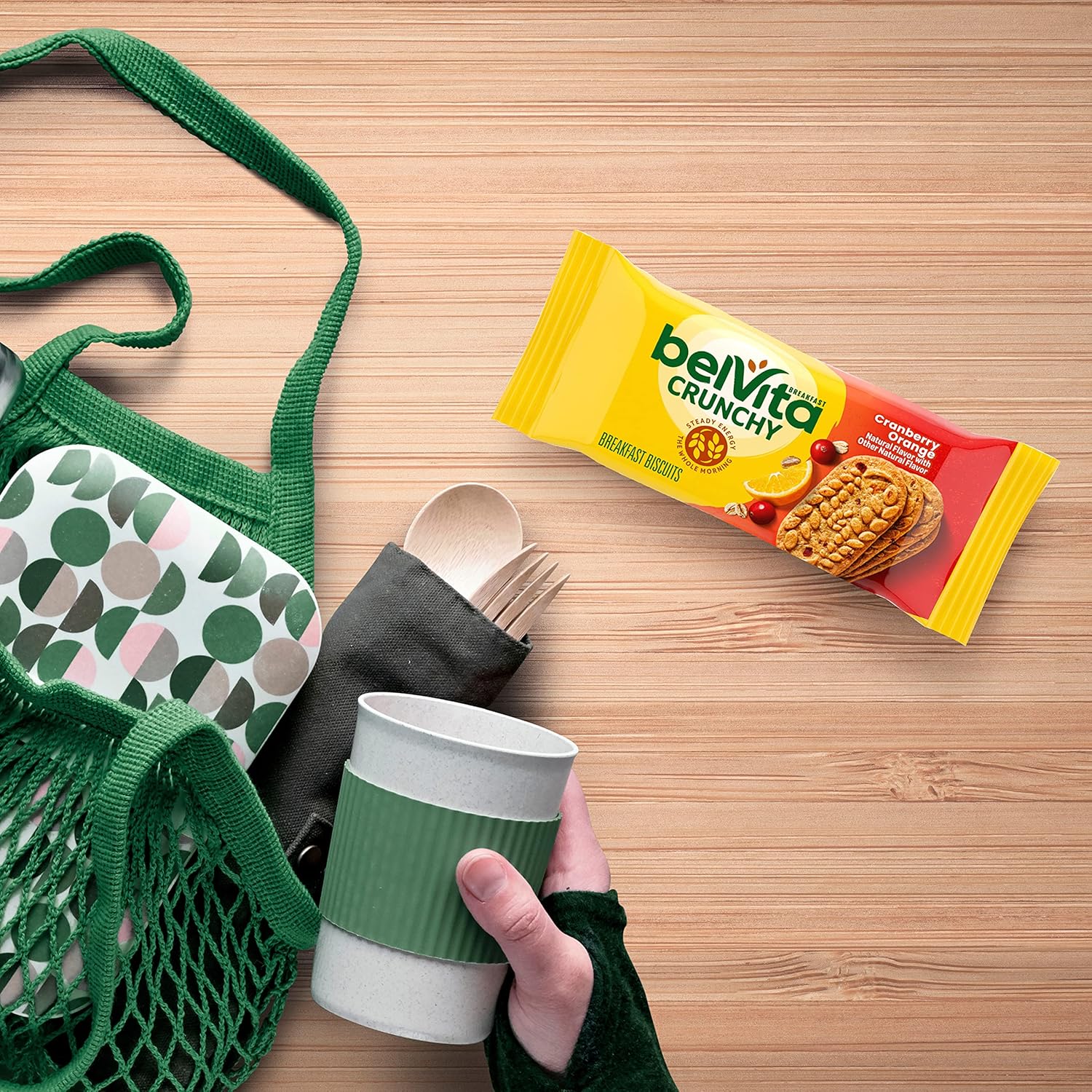 belVita Cranberry Orange Breakfast Biscuits – Family Breakfast Side for Busy School-Day Routines, 32 Total Biscuits