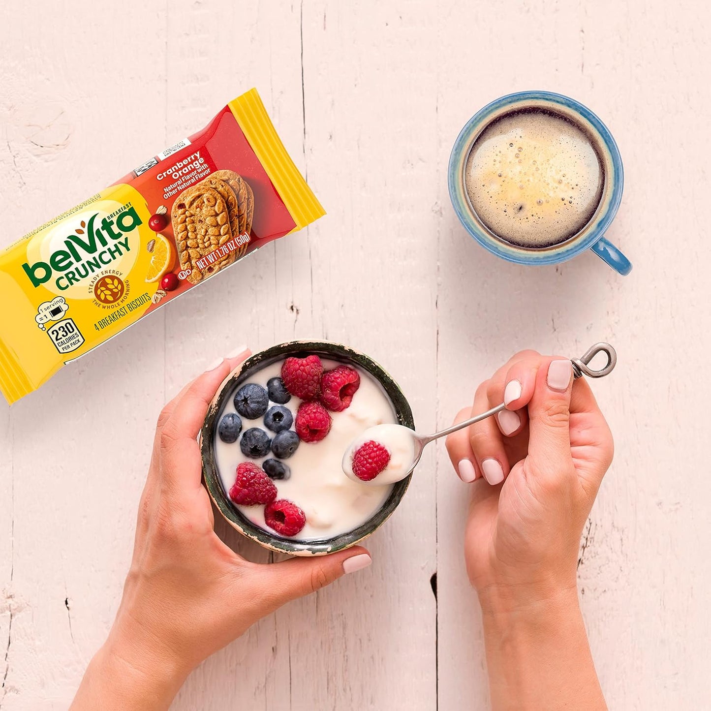 belVita Cranberry Orange Breakfast Biscuits – Family Breakfast Side for Busy School-Day Routines, 32 Total Biscuits