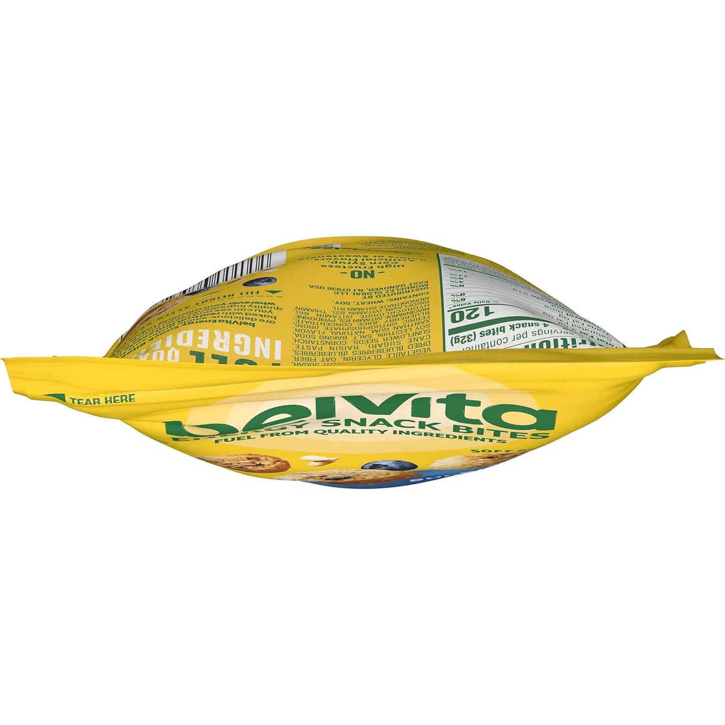 belVita Energy Snack Bites Blueberry Sunflower – Fiber and Iron Bite for Steady Afternoon Energy