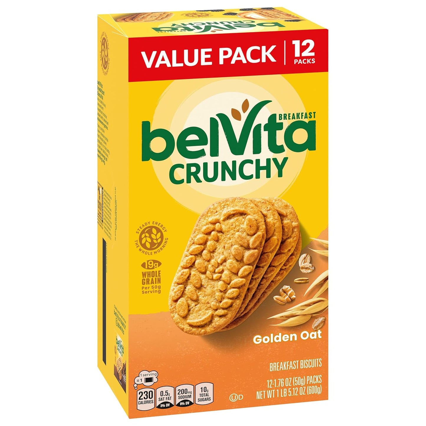 belVita Golden Oat Breakfast Bars Value Pack — Heart-Healthy Whole Grains for a Mindful Morning Ritual