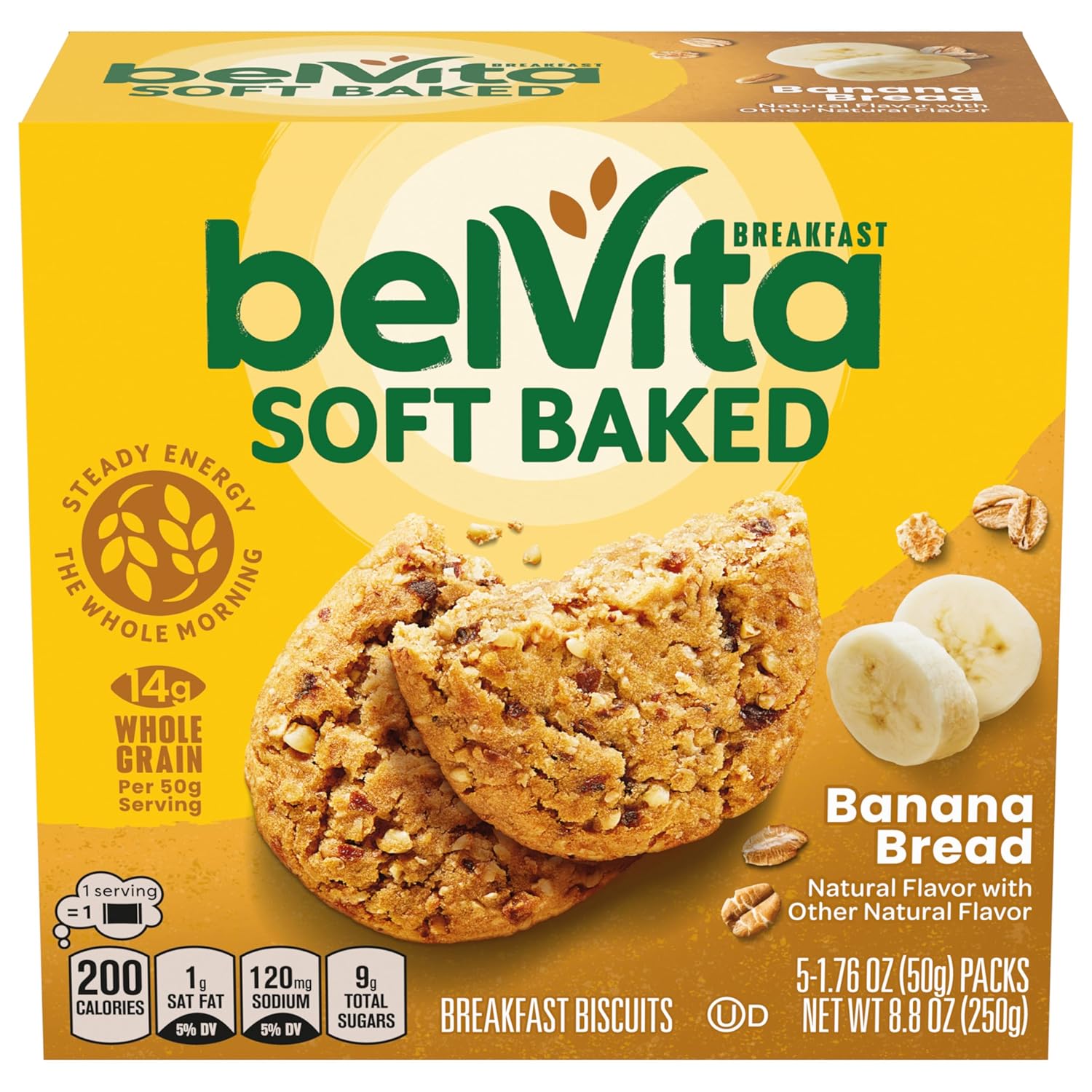 belVita Soft Baked Breakfast Bars 3-Box Pack – Clean-Label Snack for Daycare, Lunchboxes and Playdates