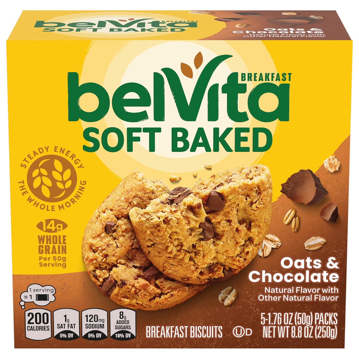 belVita Soft Baked Breakfast Bars 3-Box Pack – Clean-Label Snack for Daycare, Lunchboxes and Playdates
