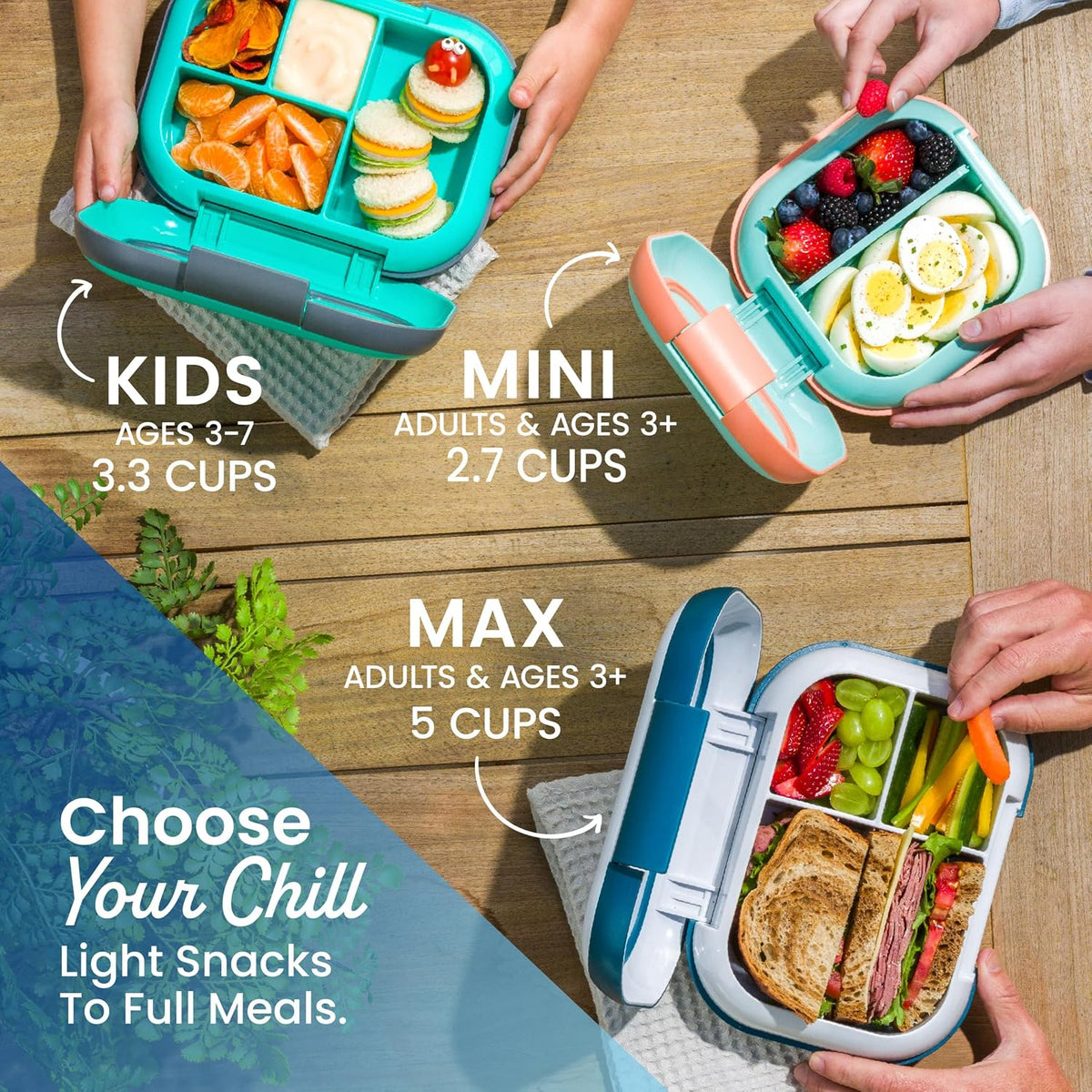 Bentgo Chill Kids Lunch Box – Efficient Lunch Prep Solution for Busy Caregivers Feeding Multiple Children at Daycare and Camp