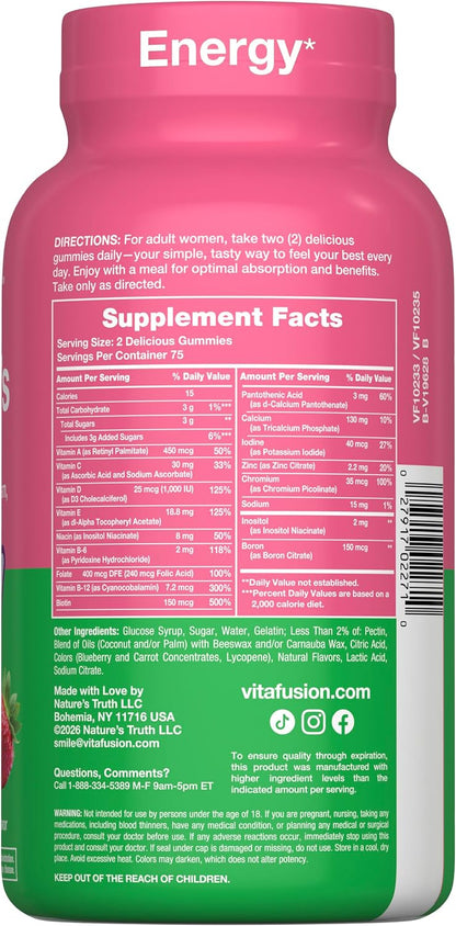 berry-flavored, easy-to-chew gummies designed as an alternative to traditional supplement pills.