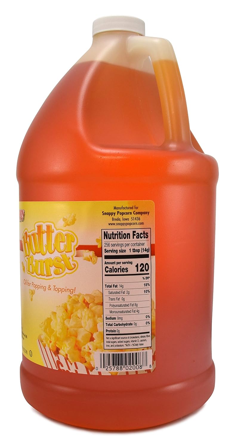 beta carotene added for naturally golden-yellow popcorn without a separate coloring or butter step