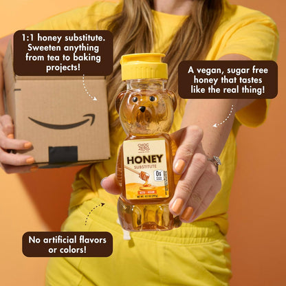 beta carotene and natural caramel color to replicate real honey's golden appearance