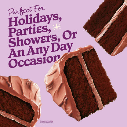 Betty Crocker Super Moist Triple Chocolate Fudge Cake Mix for Playdate Treats, Chocolatey Cupcakes and Cakes 13.25 oz