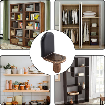 Biaungdo L-Shaped Steel Core Shelf Pegs with Rubber Sleeve, 30 Pcs for Restrained Modern Interiors and Studio Spaces