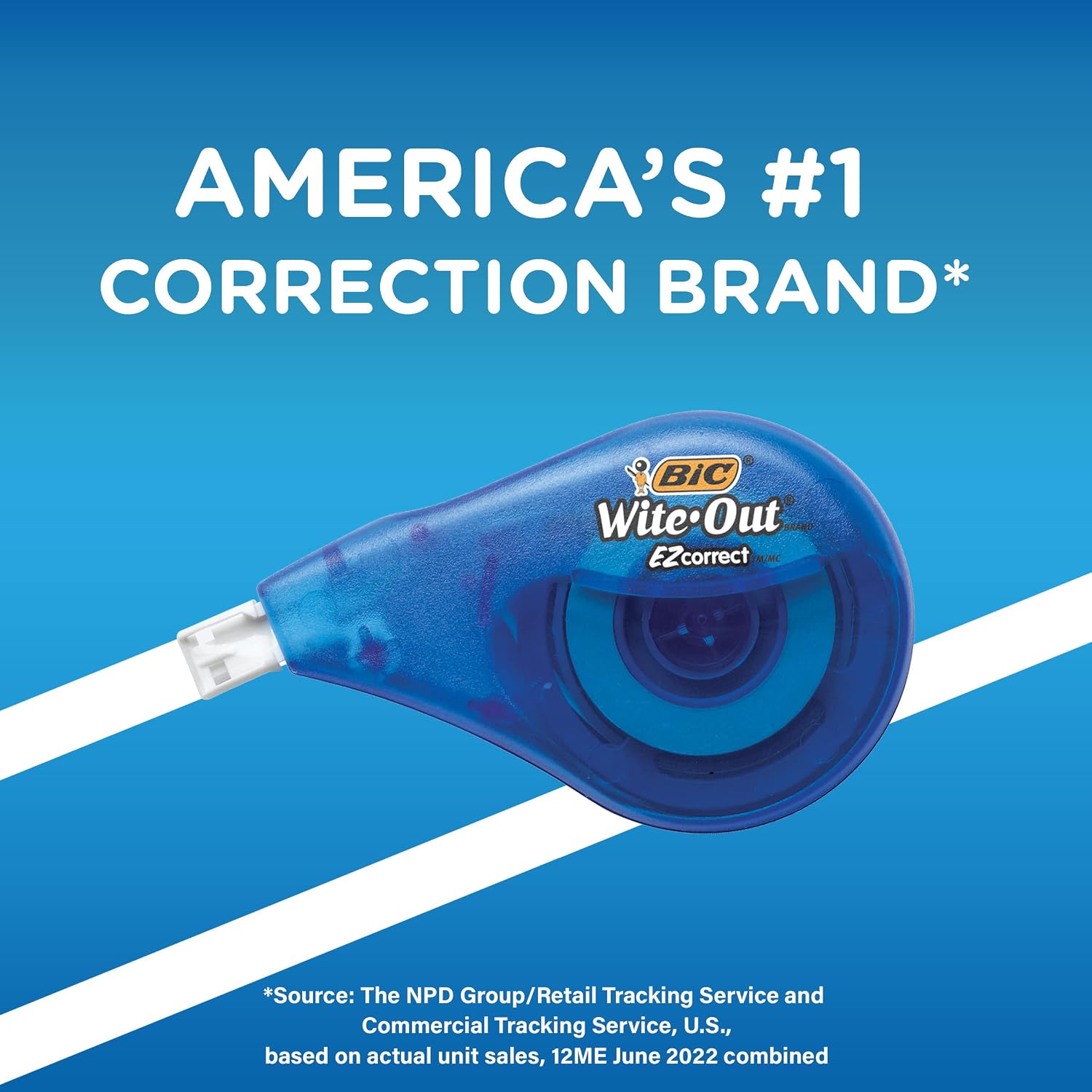 BIC Wite-Out EZ Correct Correction Tape – Neutral White Design That Blends Into Any Study Setup