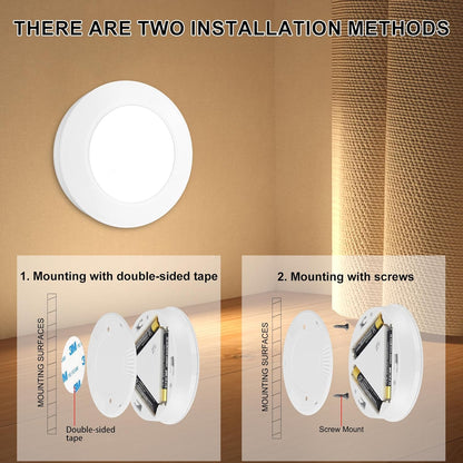 BIGMONAT LED Puck Light – Effortless Wireless Spot Light for Streamlined Apartments, Renter Friendly No Drill Design