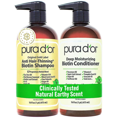 biotin-infused anti-thinning shampoo and conditioner duo
