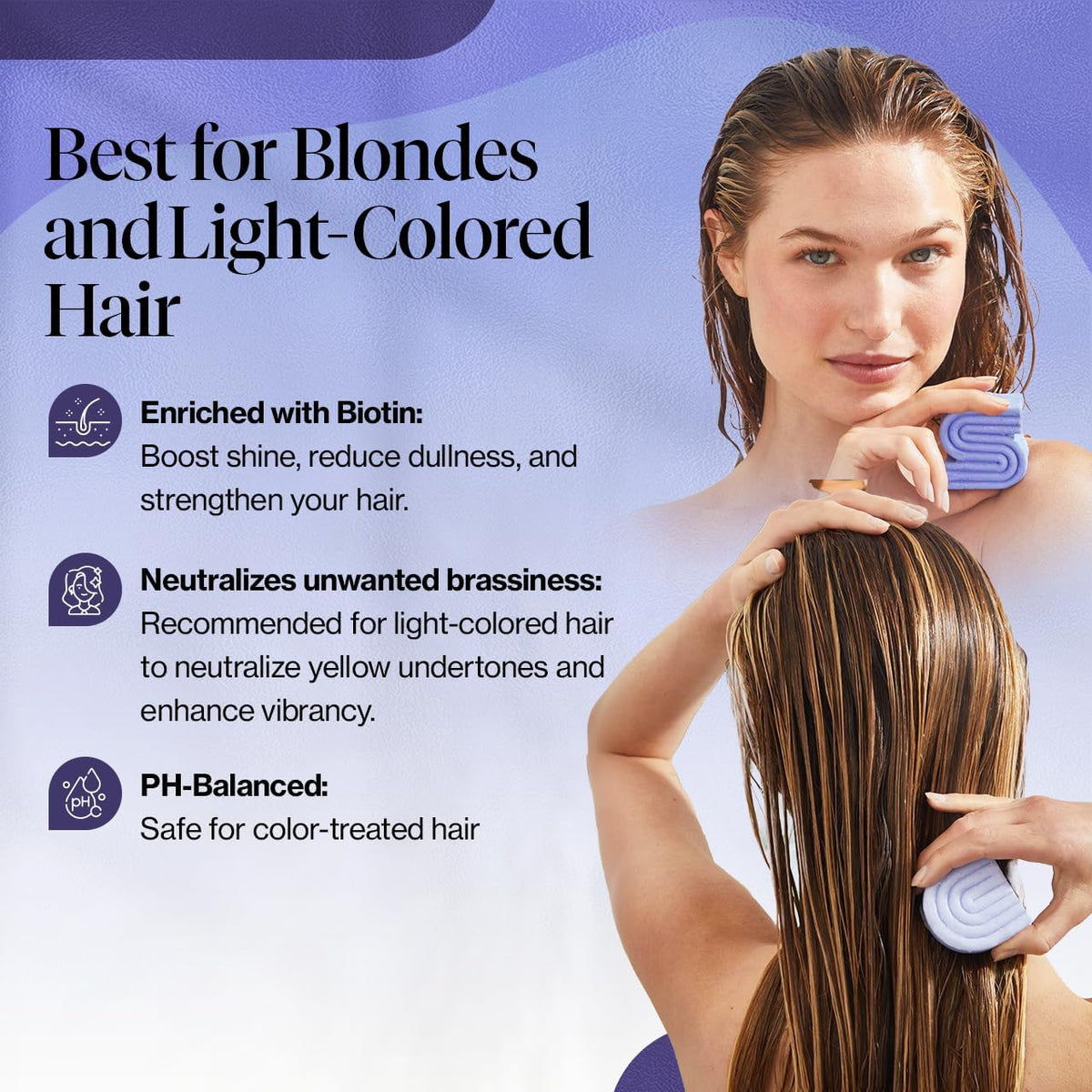biotin-infused formula for strand strengthening and added shine