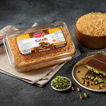 BISVUA Authentic Kadayif 200g – Wholesome Toasted Phyllo Dough for Plant-Based Pastry & Guilt-Free Dubai Chocolate