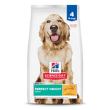 Hill's Science Diet Adult Perfect Weight Dry Dog Food, Chicken & Brown Rice, 25 lb. Bag – Allergen-Free Clinically Proven Formula for First-Time Dog Owners