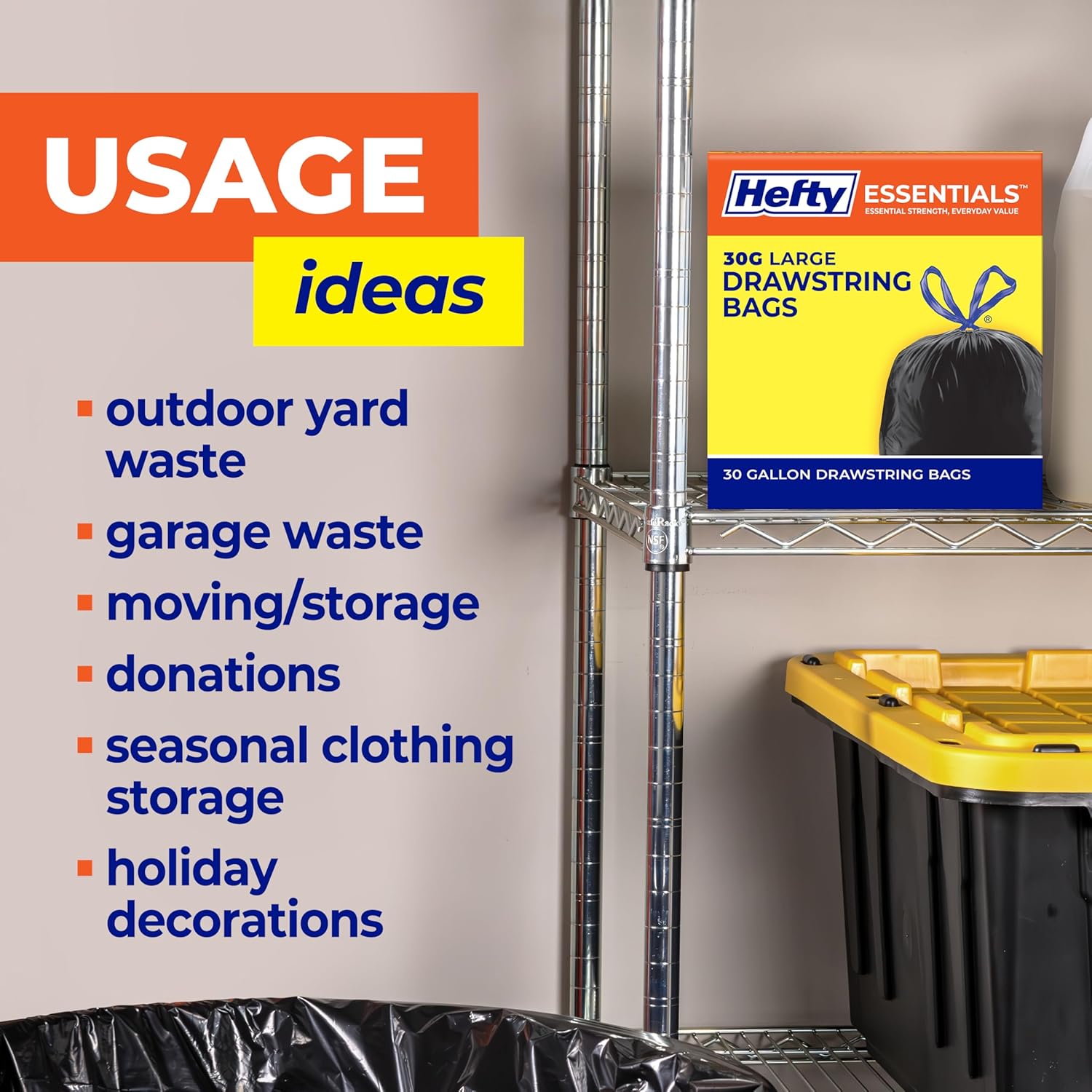 black color option for garage/basement aesthetic and light-blocking