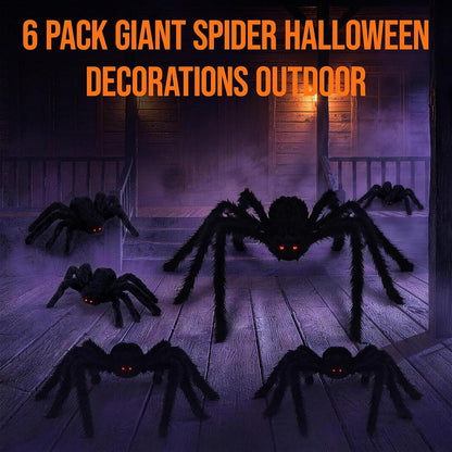 black fur-over-metal body for a realistic, creepy spider appearance