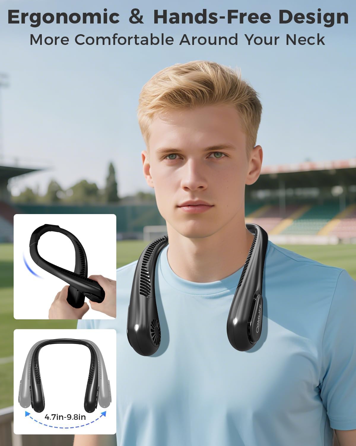 bladeless, hair-safe design with soft silicone contact surfaces and ul certification