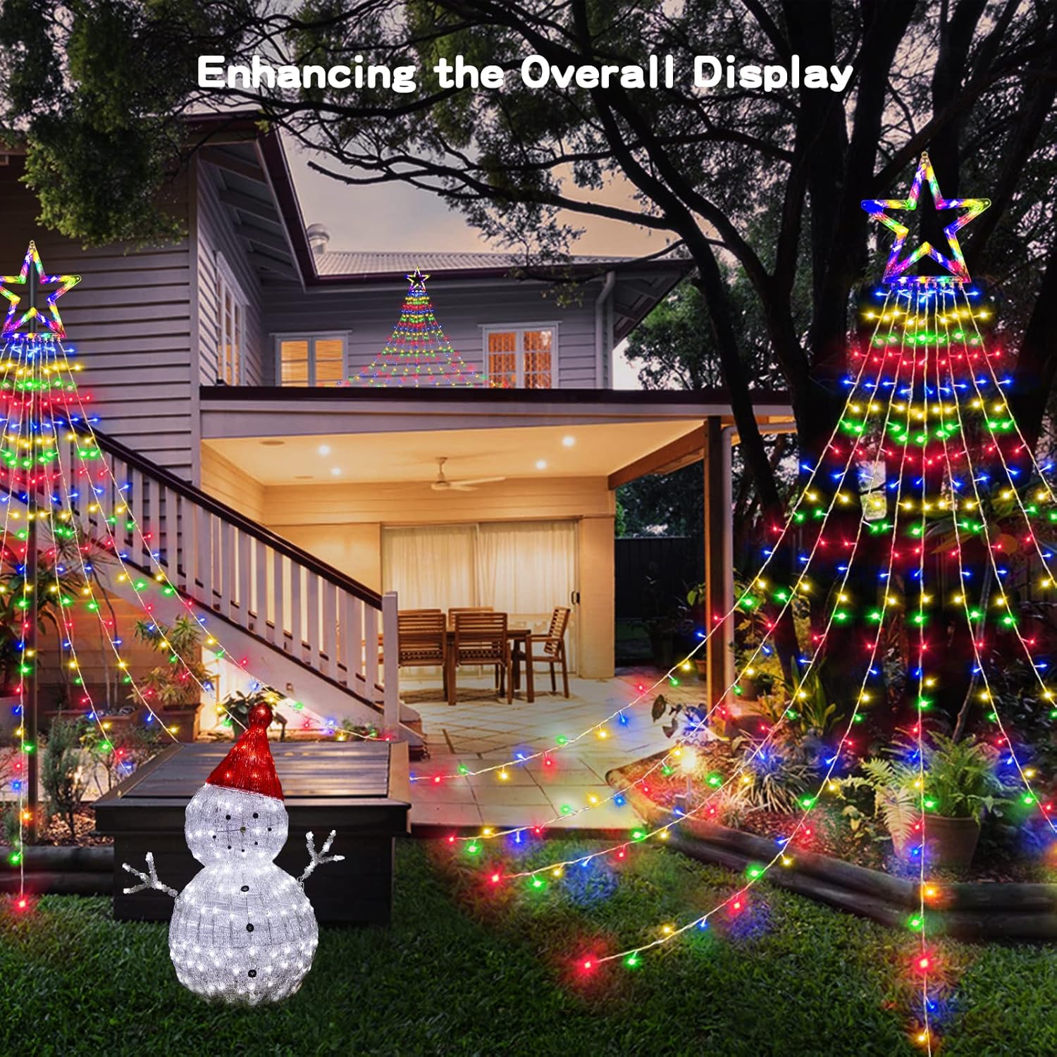 BlcTec 9-Strand LED Curtain Lights – Stylish Holiday Home Décor for Indoor Windows, Wall Accents, and Reading Nooks