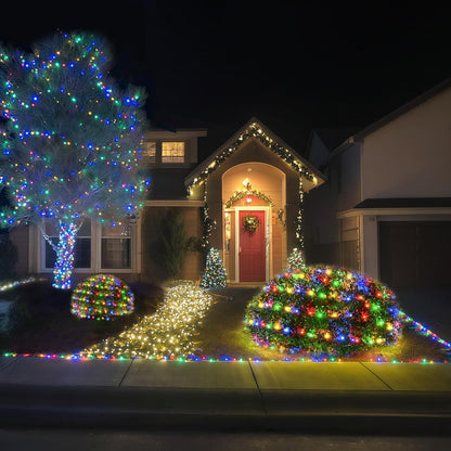 BlcTec Christmas Net Lights 10-Color Palette – Designer-Friendly Mesh for Living Room, Den and Holiday Home Makeover