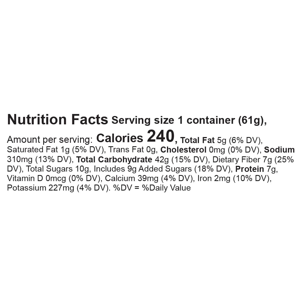 blend of gluten-free old-fashioned rolled oats, quick oats, flaxseed, and chia seeds