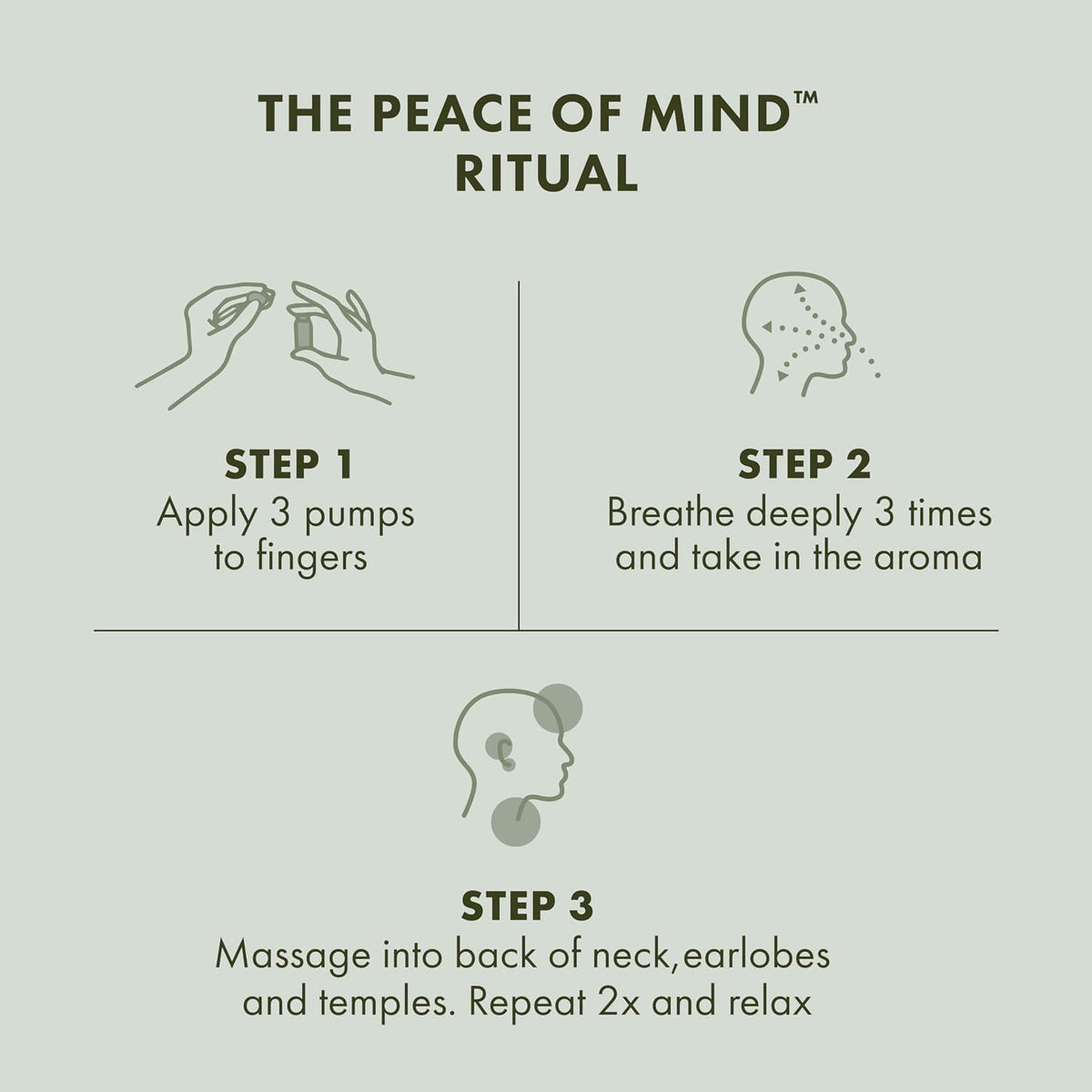 blend of peppermint, basil, and eucalyptus essential oils