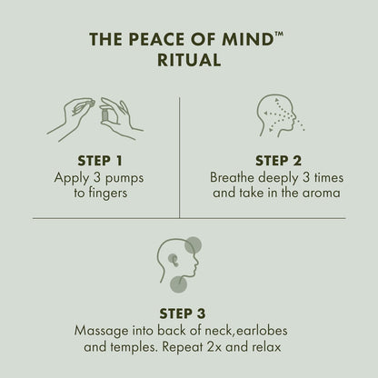 blend of peppermint, basil, and eucalyptus essential oils