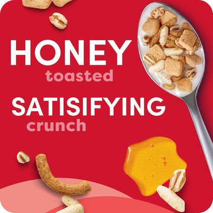 blend of whole-grain puffs, crispy squares, and crunchy cereal sticks