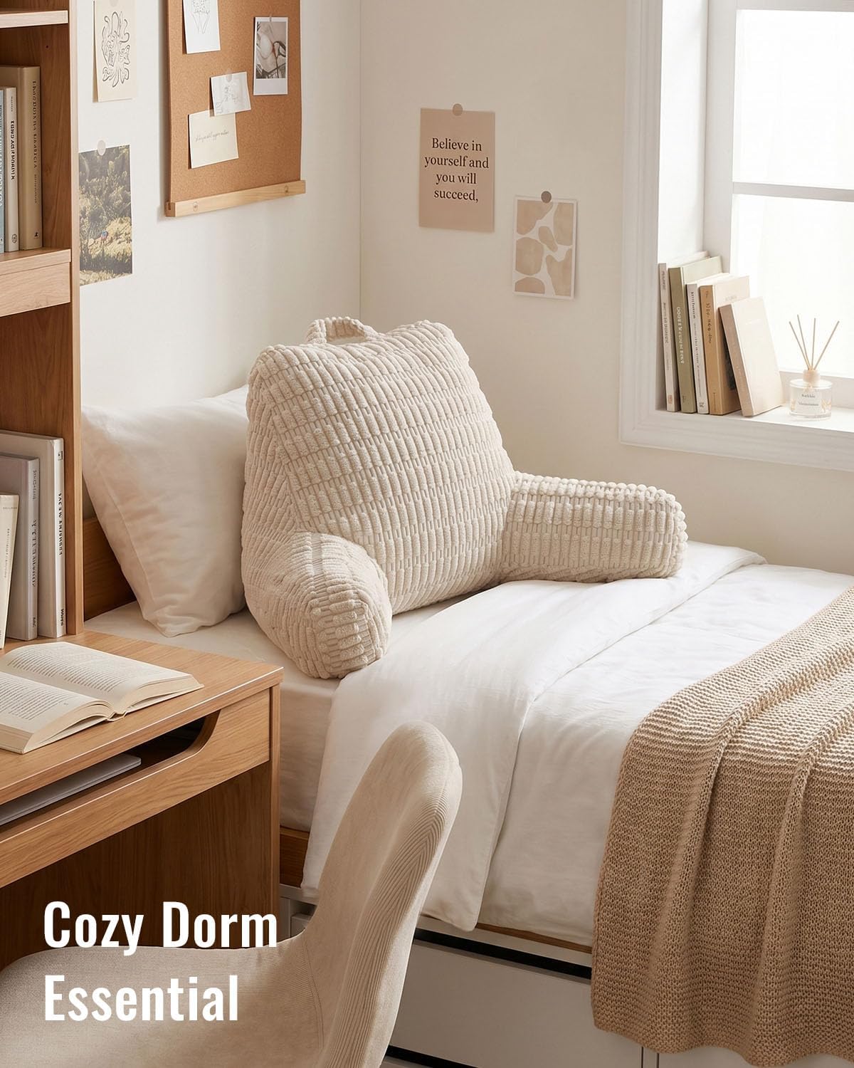 Blissful Diary Reading Pillow – Nursery-Comfort Reading Cushion for Family Bedtime