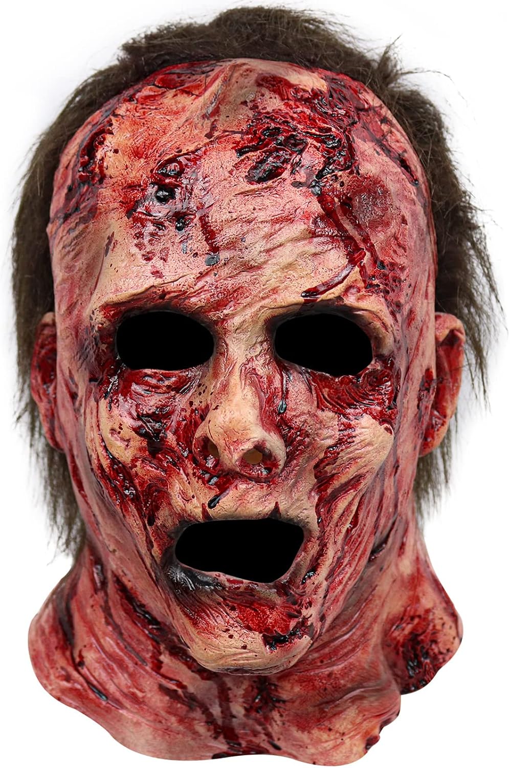 bloody horror-themed mask design with creepy detailing
