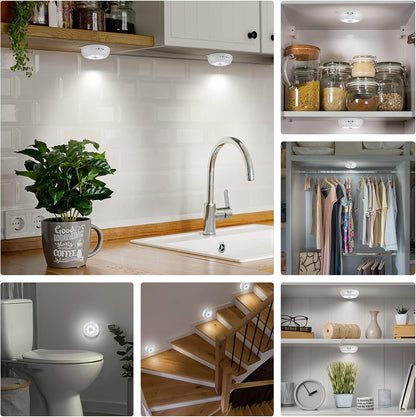 BLS Stick On Ceiling Light – Simple Wireless Design for Capsule Wardrobes and Open Shelving