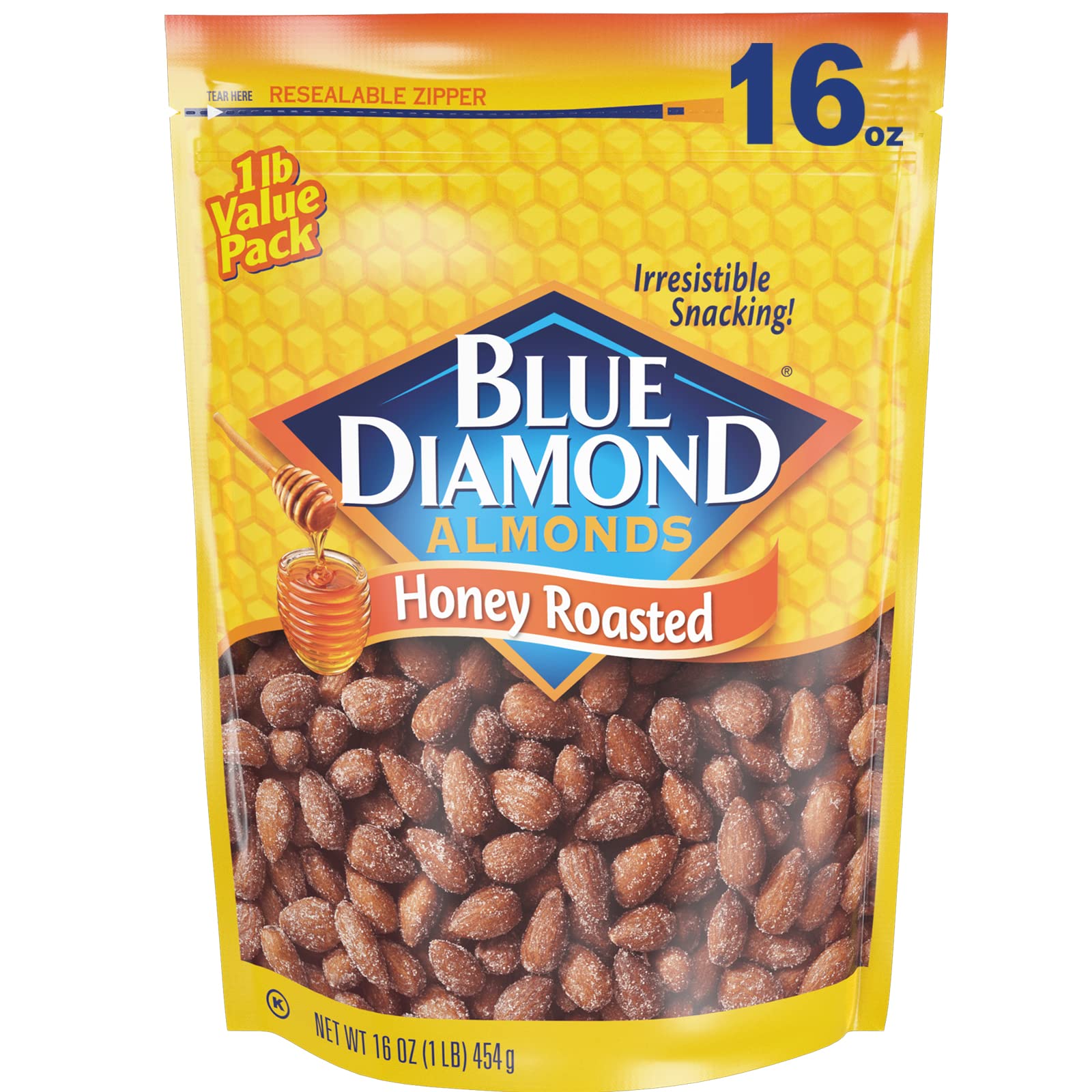 Blue Diamond Almonds Honey Roasted Snack Almonds – Crowd-Pleasing Party Snack for Entertaining and Charcuterie Boards