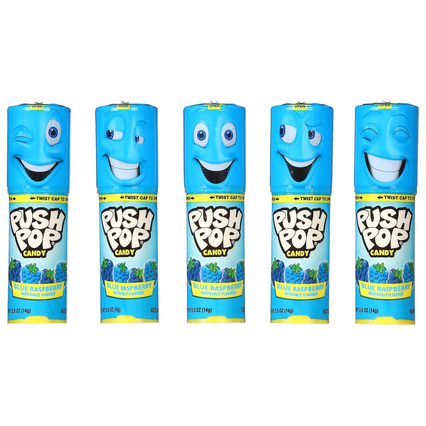 blue raspberry flavor (also available in strawberry variant)