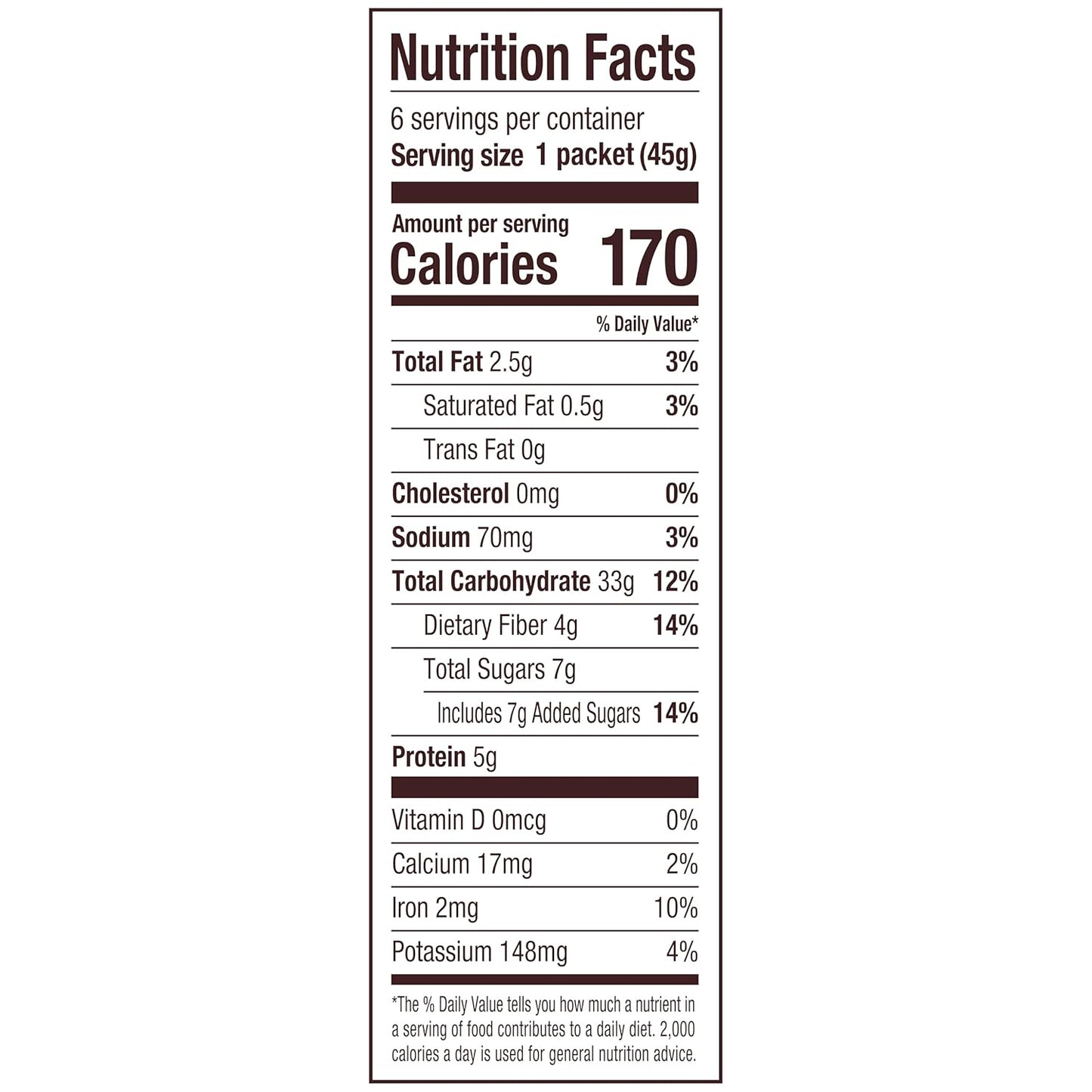 Bob's Red Mill Maple Brown Sugar Instant Oatmeal – 3-Minute Desk Breakfast for Busy Professionals, 6 Single-Serve Packets