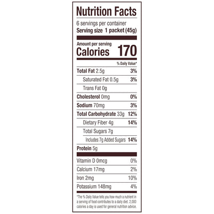 Bob's Red Mill Maple Brown Sugar Instant Oatmeal – 3-Minute Desk Breakfast for Busy Professionals, 6 Single-Serve Packets