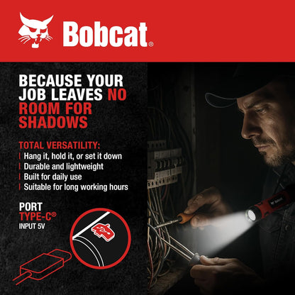 Bobcat Battery-Powered Neck Light – Compact Outdoor Lighting for Emergency Kits and Campsites