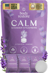 BodyRestore Shower Steamers Aromatherapy – Holiday Stocking Stuffer & Gift Basket Addition, 15 Pack Self Care Tablets