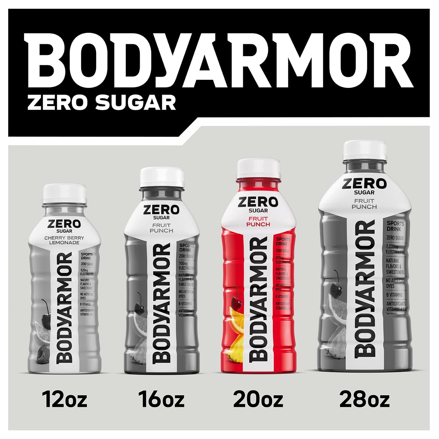 BODYARMOR ZERO Sugar Watermelon Strawberry – B-Vitamin Fuel for Back-to-Back Meetings and Deep Work Hours