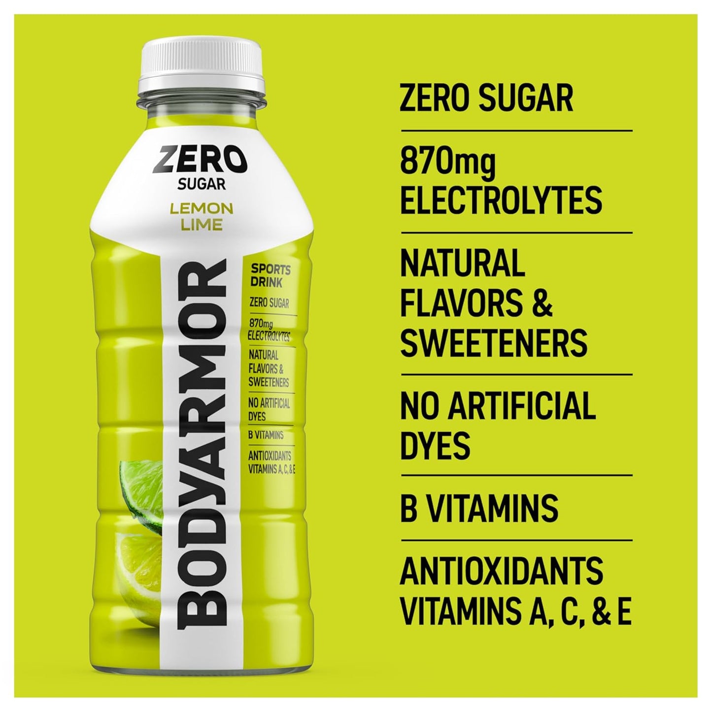 BODYARMOR ZERO Sugar Watermelon Strawberry – B-Vitamin Fuel for Back-to-Back Meetings and Deep Work Hours