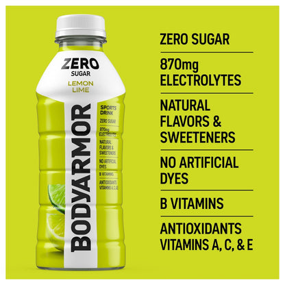 BODYARMOR ZERO Sugar Watermelon Strawberry – B-Vitamin Fuel for Back-to-Back Meetings and Deep Work Hours