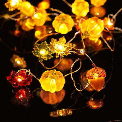 BOHON Fall Foliage LED Garland – Holiday Gift for Friend Who Hosts, Thanksgiving & Halloween Party Table Lighting