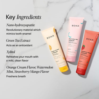 Boka Gentle Toothpaste – Remineralizing Enamel Care for Confident, Healthy Childhood Development
