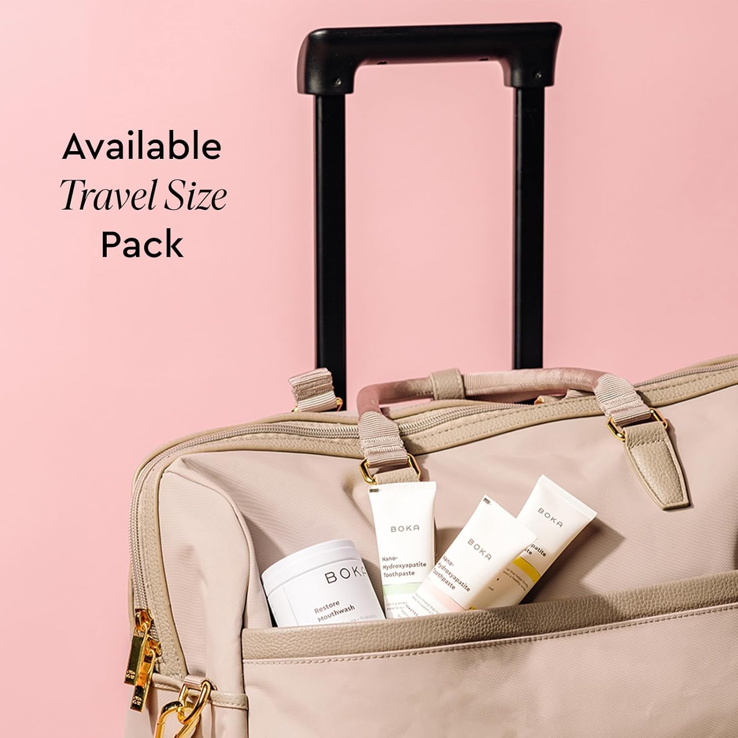 Boka Nano Hydroxyapatite Travel Toothpaste – Compact Fluoride Free Brushing for Carry On and Gym Bag
