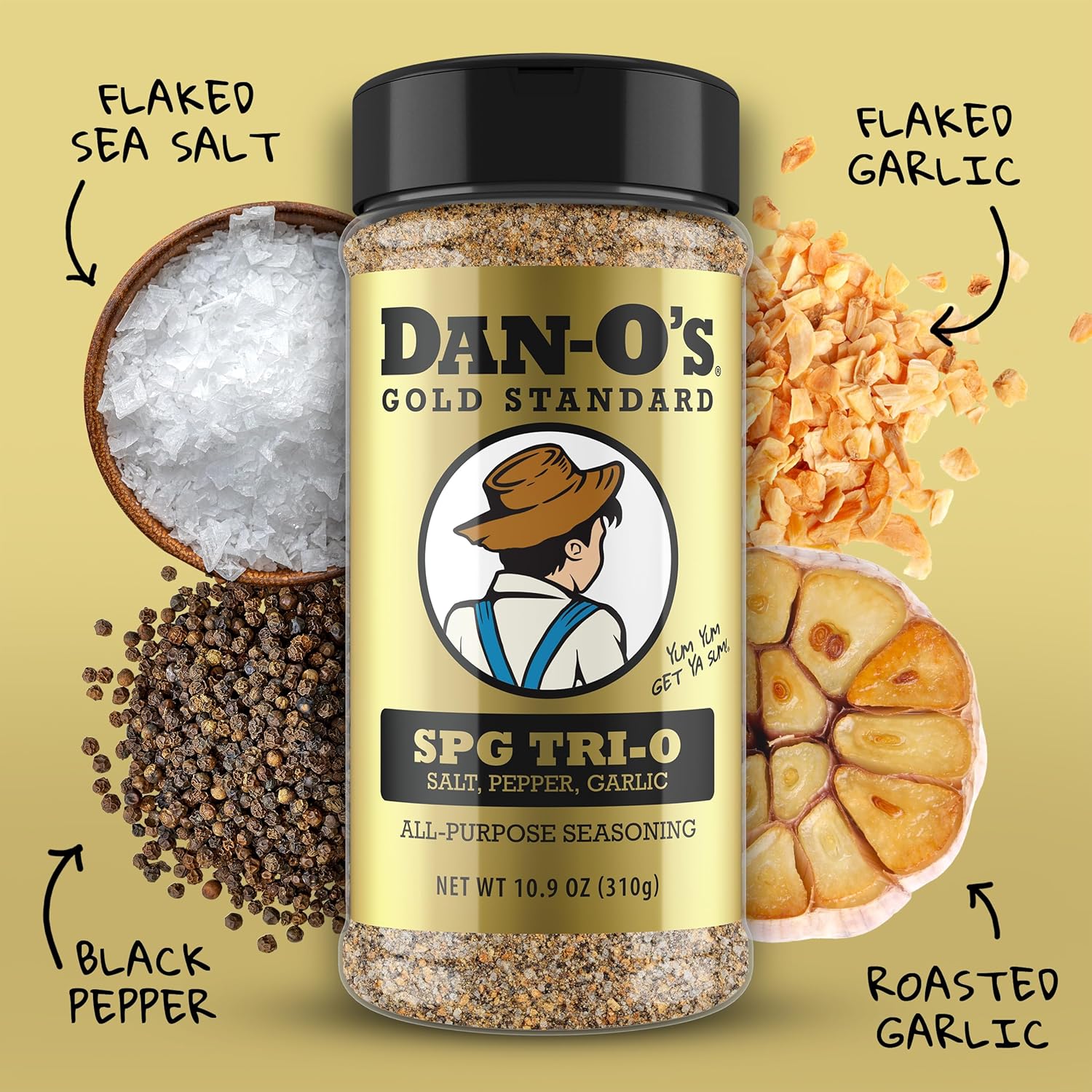 bold black pepper component for savory, slightly peppery heat