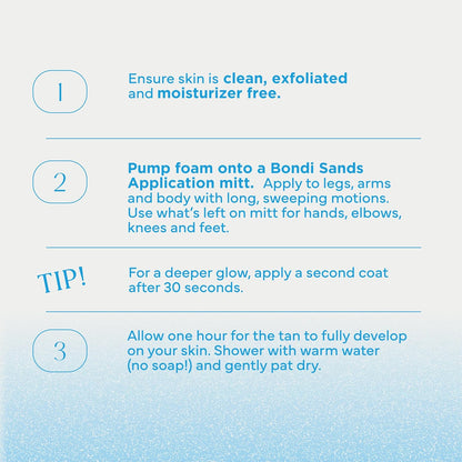 Bondi Sands Express Self-Tanning Mousse – Calming Fragrance-Free Formula for Mindful Self-Care