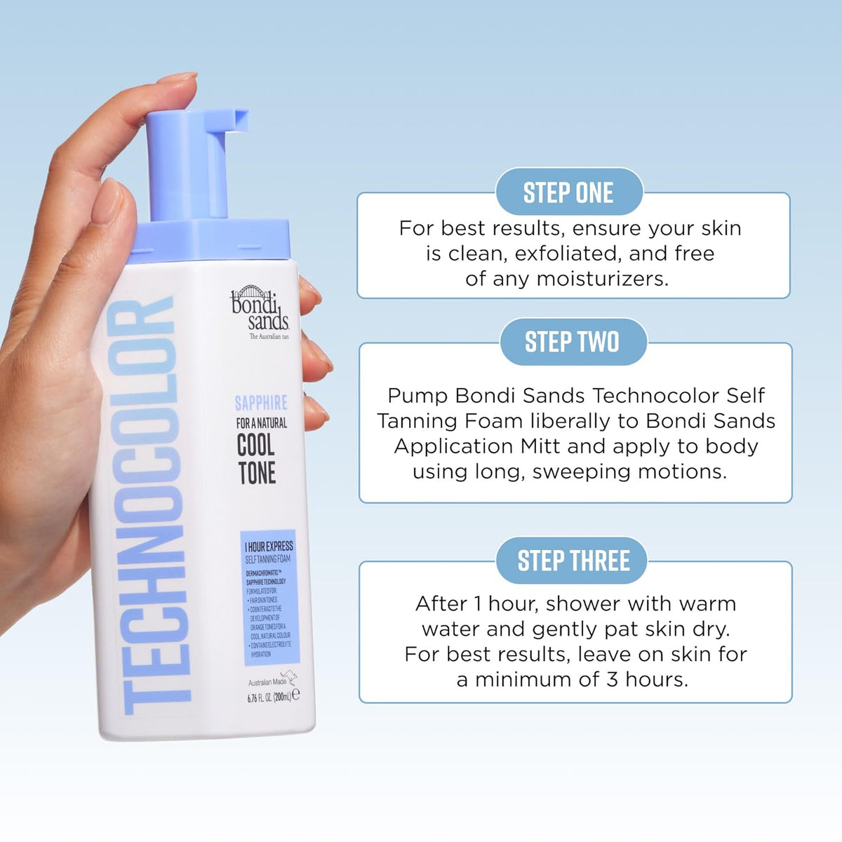 Bondi Sands Technocolor Express Tan – Mindful Self-Care Moment with 4 Customizable Shades for Your Wellness Bath