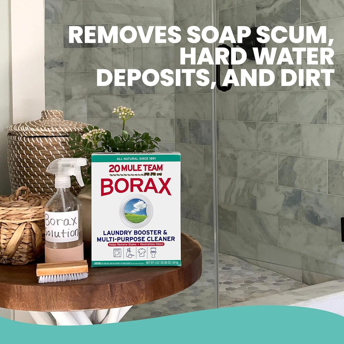 Borax 20 Mule Team 65 Oz Laundry Booster – Intentional, Less-Is-More Cleaning for Modern Minimalist Spaces