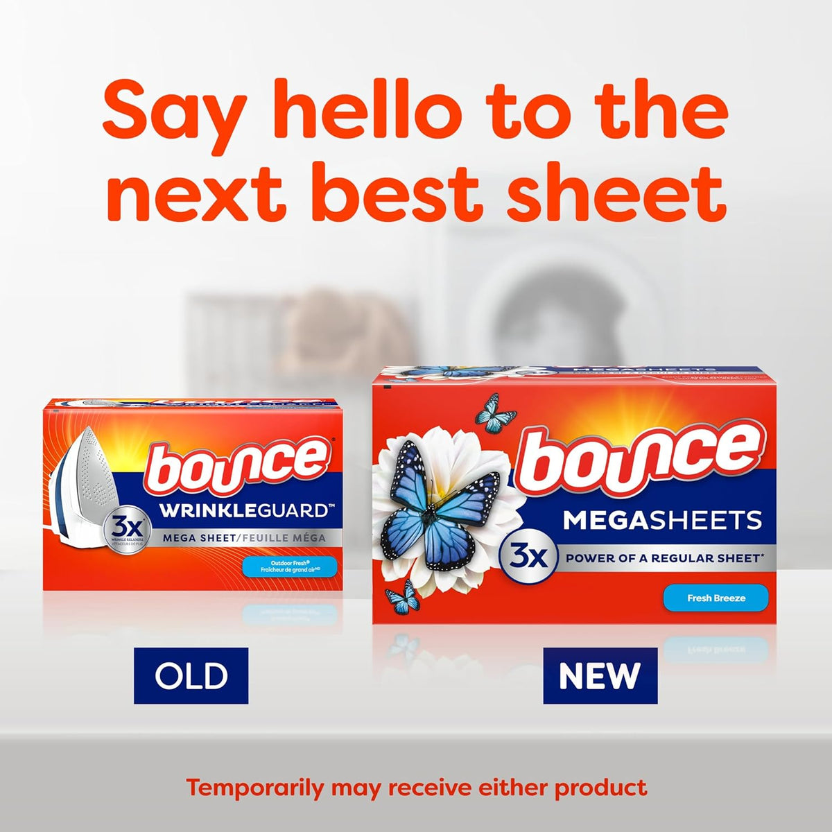 Bounce Mega Dryer Sheets for Uncluttered Home Laundry Room – One Sheet Replaces Three for a Less-Is-More Routine