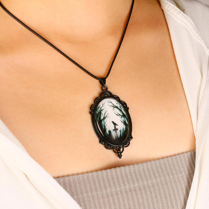 DAYANEY Gothic Necklace as Halloween Costume Jewelry for Women – Empowering Alternative Fashion Piece for Women Building a Capsule Dark Wardrobe