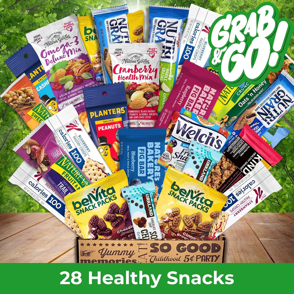 Healthy Snack Variety Box – Individually Wrapped Kids' Snack Assortment for School, Activities, and Play Dates